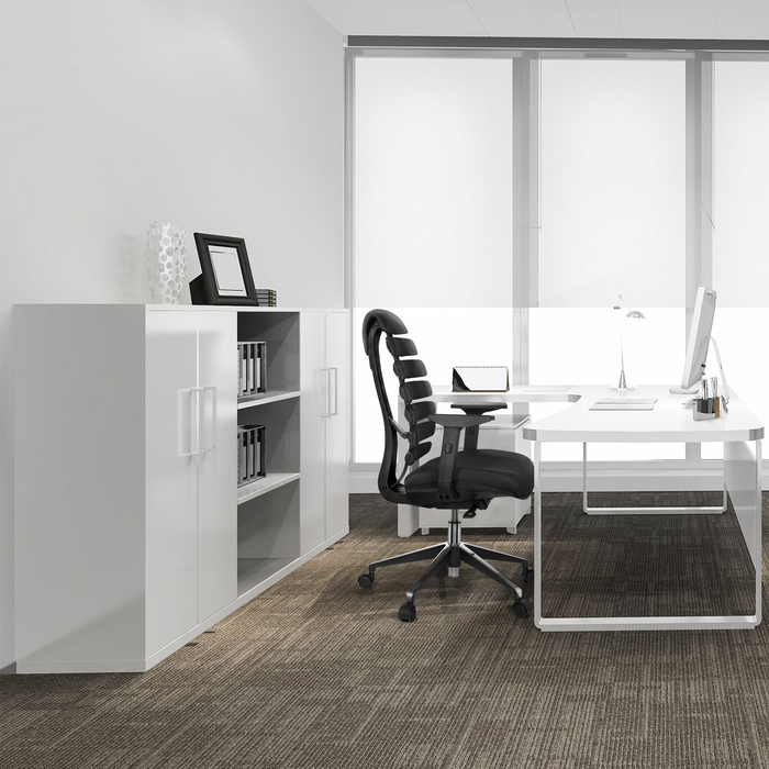 Офісне крісло / поворотне крісло ERGO LINE II Тканина Чорний HJH OFFICE