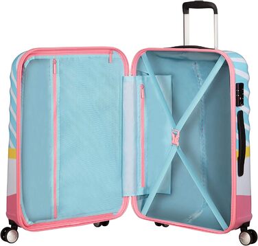 Валіза American Tourister Wavebreaker Disney Minnie Pink Kiss 67 см, 64 л, багатобарвна, спінер