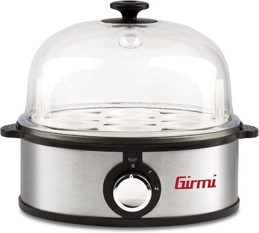 Електричний яйцеварка Girmi CU25, пароварка, 7 яєць, 360 Вт, корпус з нержавіючої сталі