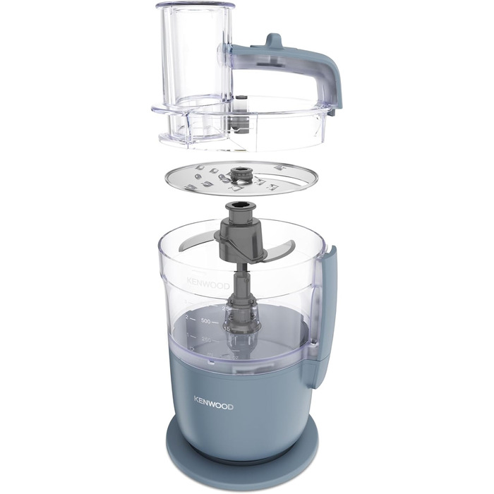 Кухонний комбайн Kenwood MultiPro Go FDP22.130GY, 650 Вт, 1.3 л, Компактний, Багатофункціональний, Синій/Сірий