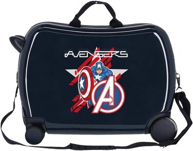 Дитяча валіза Marvel Avengers, синя, із щитом, для хлопчиків