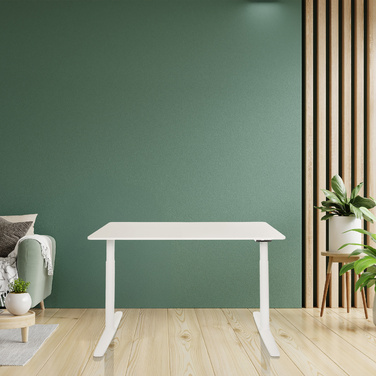 Письмовий стіл STAND PRO 140 x 70 електричний регульований по висоті білий hjh OFFICE