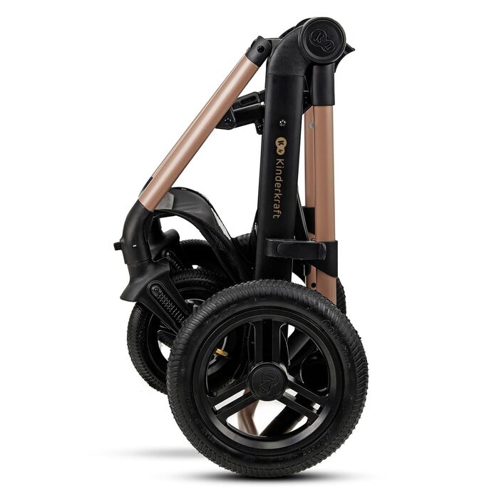 Дитяча коляска Kinderkraft MOOV2 4 в 1 з автокріслом I-SIZE, бежевий колір