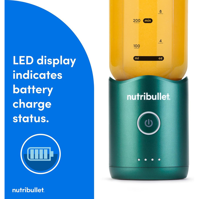 Потужний блендер-екстрактор Nutribullet 900 Series, матовий зелений, 11 предметів, для смузі та соків, 500 мл