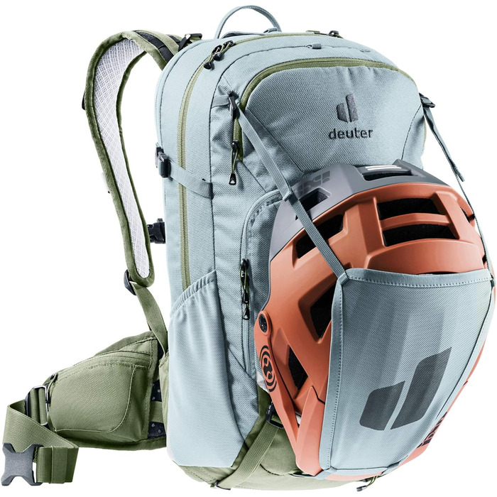 Жіночий велосипедний рюкзак Deuter Attack 18 SL з захистом, 18 л, шавлія/хакі