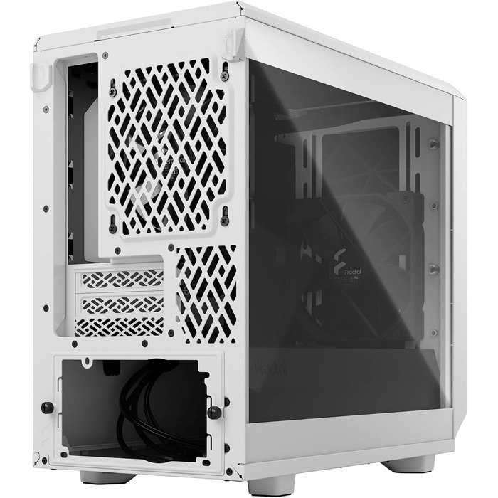 Корпус Fractal Design Meshify 2 Nano White TG Clear Tint, білий, скляна панель, компактний, для ігрових ПК