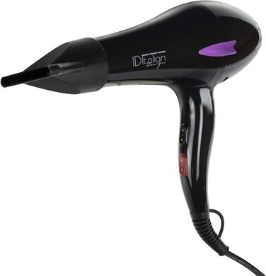 Професійний іонний фен для волосся ITALIAN DESIGN Elite, 2200 Вт, матовий чорний
