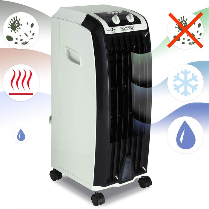 Мобільний кондиціонер Aircooler 4в1 м'ятно-зелений/чорний 5Л
