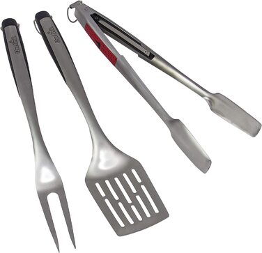 Char-Broil Comfort Grip набір для грилю, 3 предмети, нержавіюча сталь