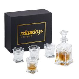 Набір для віскі Relaxdays 5 штук зі скла