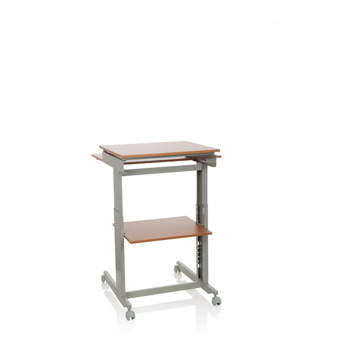 Комп'ютерний стіл-робоча станція WORKSTATION, сірий / бук, hjh OFFICE