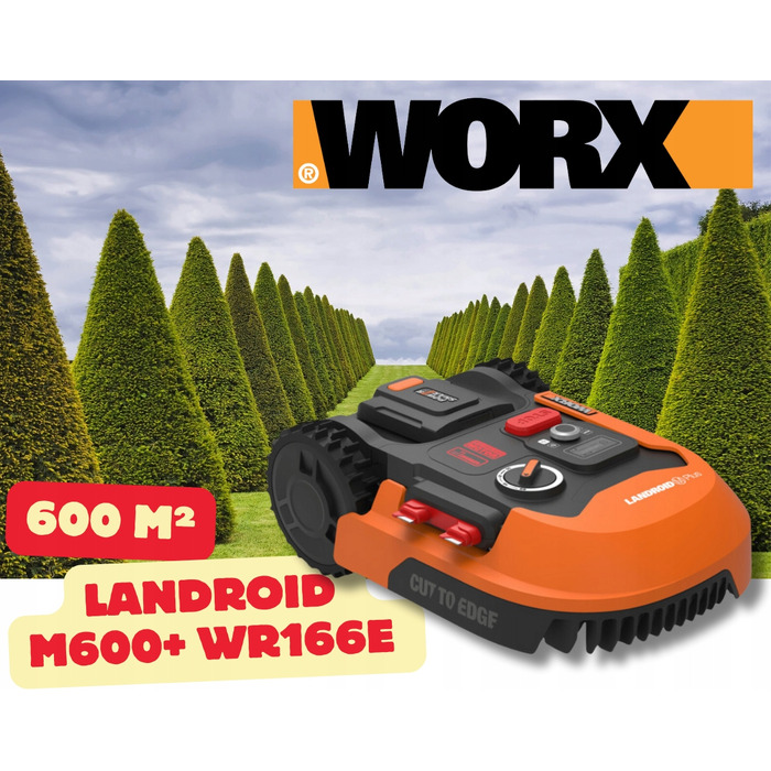 Робот-газонокосарка Worx Landroid WR166E M600+ для ділянок до 600 м²