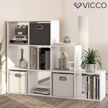 Стелаж-сходи Vicco, білий, 142.2 x 107.8 см, для дому