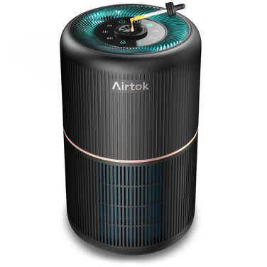 Очищувач повітря AIRTOK для алергіків з HEPA-фільтром та ароматерапією, захист від пилу, пилку та плісняви, з нічником, таймером та захистом від дітей, низький рівень шуму 25дБ