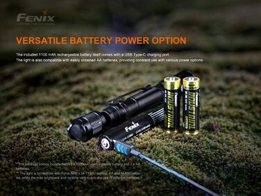 Ліхтарик Fenix LD22 V2.0 800 люменів, компактний, тактичний, LED