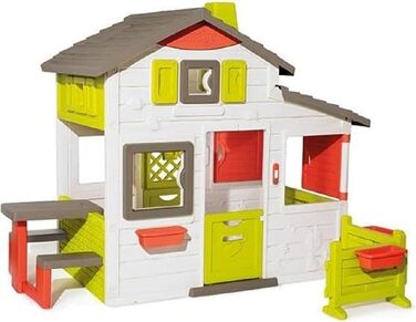Дитячий будиночок Smoby Neo Friends Haus - для хлопчиків та дівчаток від 3 років, розширюваний, для вулиці та в приміщенні