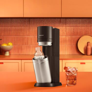 Сифон для води SodaStream Duo Family Pack: з CO2-циліндром, 2 скляними та 2 пластиковими пляшками по 1л (придатні для ПММ), білий, висота 44 см