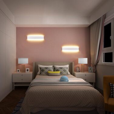 Світильник настінний Klighten LED 20W, 60 см, сучасний, тепле біле світло 3000K, для ванної, вітальні, спальні, сходів, білий