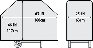 Захисний чохол для гриля Broil King IMPERIAL 490 PRO, нержавіюча сталь, 5x5x5 см