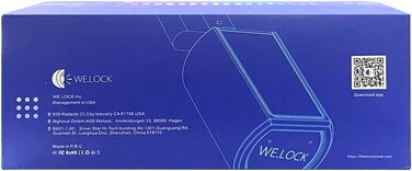 Електронний дверний замок WELOCK PCB01 з паролем, RFID-карткою та Bluetooth, водонепроникний, для дверей 50-100 мм