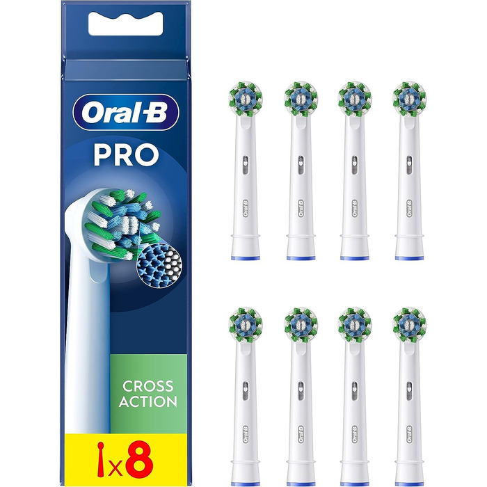 Смінні насадки для електричної зубної щітки Oral-B CrossAction, 8 шт.