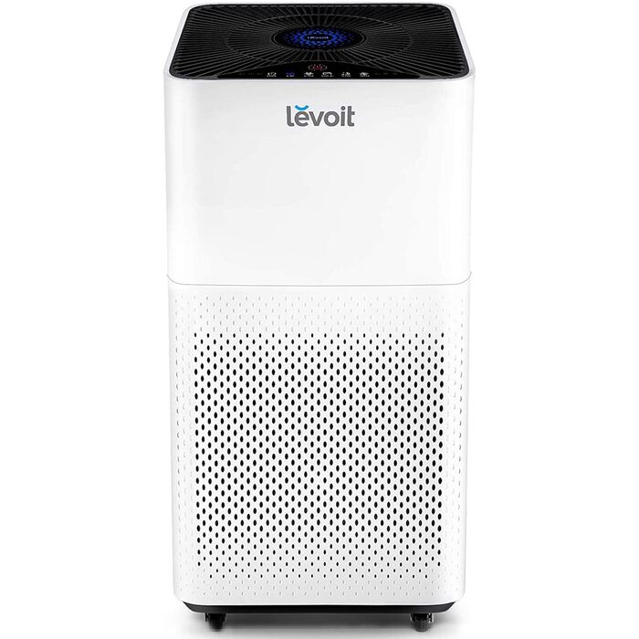 Очищувач повітря Levoit з HEPA-фільтром, продуктивність 360 м³/год, з датчиком забруднення, таймером та нічним режимом для алергіків, курців та власників тварин