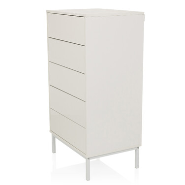 Буфет / комод BJORDAL 55x40x100 см 5 шухляд білий hjh LIVING