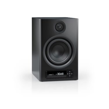 Nubert nuPro XS-4000 RC: Поличкові акустичні системи 2.0, Bluetooth aptX HD, чорні. Активні колонки Hi-Res аудіо