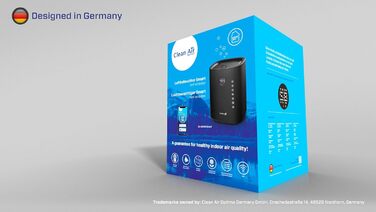 Ультразвуковий зволожувач повітря Clean Air Optima CA-605B з UVC-стерилізацією, іонізатором та аромадифузором, 480 мл/год, для приміщень до 65м², чорний
