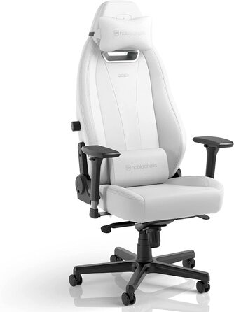 Ігрове крісло noblechairs Legend, біле, екошкіра, 4D підлокітники, до 150 кг