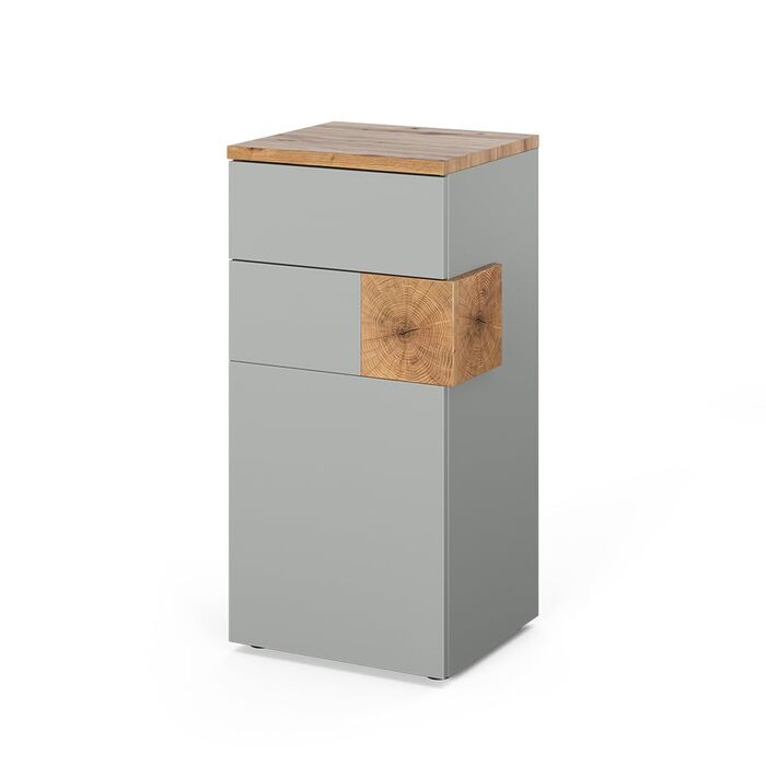 Тумба під умивальник Vicco Eden, 70 x 64.5 см, 2 шухляди, сіра, шафа для ванної кімнати