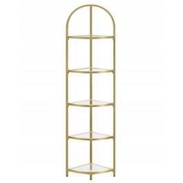 Стелаж MUFART, 28 см x 158 см x 28 см, золотий