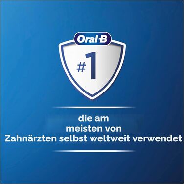 Електрична зубна щітка Oral-B Pro 1 750 від Braun, біла (1 насадка, дорожній футляр)