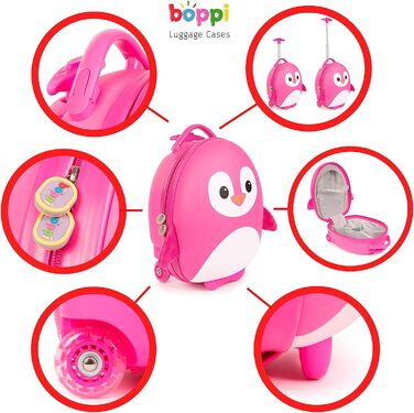 Дитяча валіза-тролей boppi Tiny Trekker 17 л, динозавр, для хлопчиків і дівчаток, ручна поклажа
