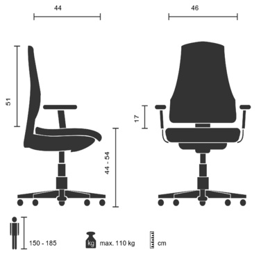 Крісло офісне DELIGHT сітка чорне hjh OFFICE