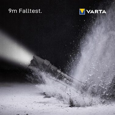 Ліхтарик VARTA Indestructible F30 Pro LED 6 Вт з батарейками AA, робочий, надміцний, водо- та пилозахищений, два режими освітлення