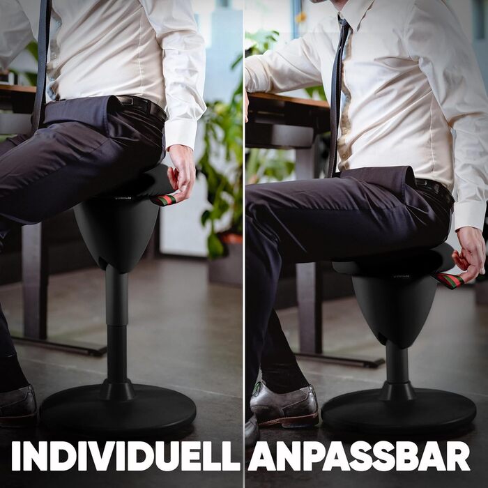 Ергономічне офісне крісло з регулюванням висоти, з ефектом гойдання | Офісне крісло для роботи, стійке, кругле