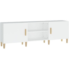 TV тумба vidaXL 150x30x50 см біла, деревостружкова плита, меблі для вітальні, телевізійний стіл, тумба під телевізор