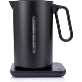 Електрочайник Wilfa Svart Format 1,25 л, 2200 Вт, регулювання температури 40-100°C, функція збереження тепла, подвійні стінки, чорний