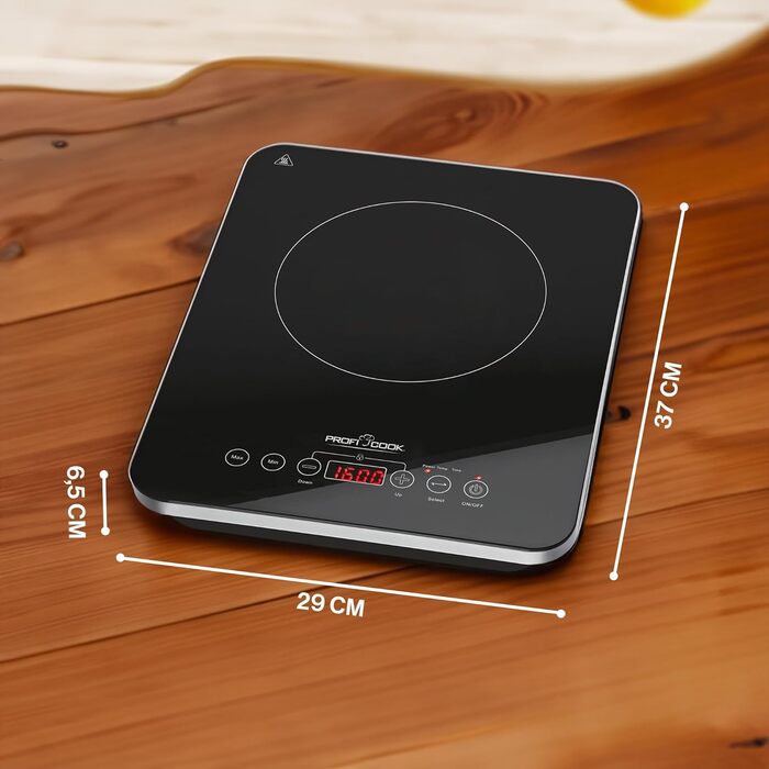 Індукційна плита ProfiCook PC-EKI 1062, сенсорне управління, 10 режимів, таймер, захист від перегріву, енергоощадна