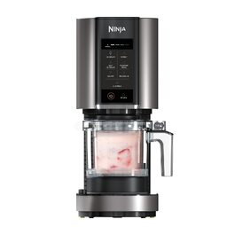 Ninja CREAMi NC302EU – Морожениця та десертна машина 1.4л, Чорний/Срібний: Сорбет, смузі-боул, молочні коктейлі, джелато, 7 програм