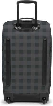Валіза Eastpak Tranverz M 78L (67x35.5x30 см) на колесах, сіра (Checker Grey) з TSA-замком та телескопічною ручкою