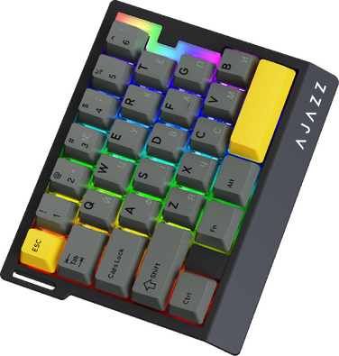 Дротова магнітна клавіатура Ajazz AK029 Ice lsland Magnetic Switch (AK029-I-BY)