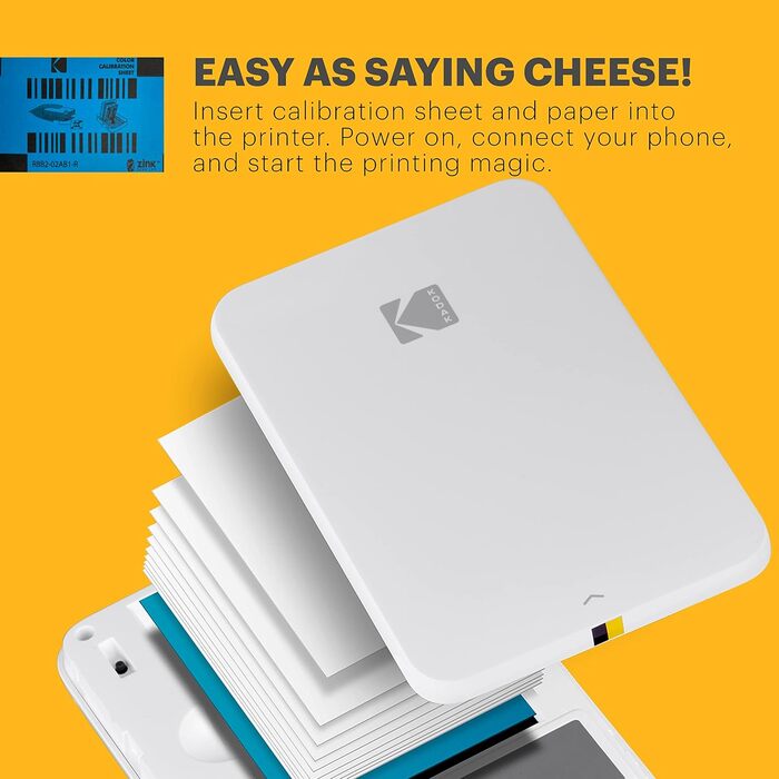 KODAK Step: Мобільний фотопринтер з Bluetooth - друк фото на Zink 2x3” - сумісний з iOS та Android