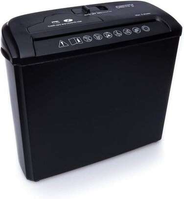 Шредер Camry для паперу, CD/ATM карт, чорний, багатобарвний