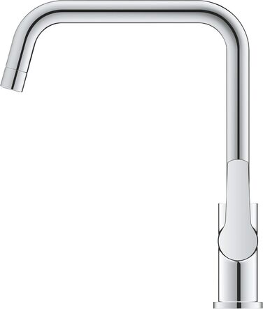 Змішувач кухонний GROHE Start з висувним душем, чорний, 306312430 - економія води, поворот 360°, легкий монтаж