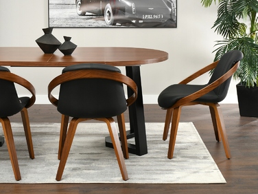 Стілець Mebel-Partner, штучна шкіра, чорний, 1 шт.