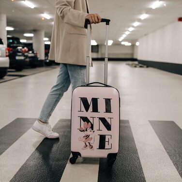 Дитячий жорсткий валізний тролей на 4 колесах Undercover Minnie Mouse 21x56x35 см, 36 л, ручна поклажа