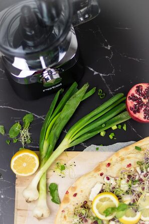 Кухонний комбайн Rotel 1436550, мультифункціональний, електричний подрібнювач, міксер, терка, цитрус-прес, нержавіюча сталь, пластик, чорний, 38,5x24,6x11,9 см