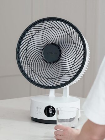 Вентилятор підлоговий MeacoFan Sefte® з пультом, 3D-коливанням та нічним режимом - тихий (25 дБ), висота регулюється, таймер, для спальні та вітальні, 3 роки гарантії